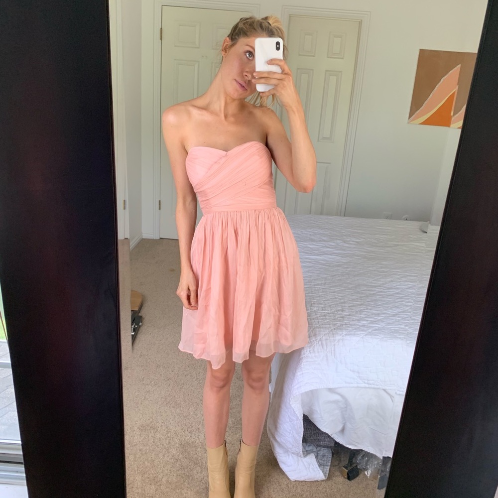 JCrew chiffon strapless dress - Picture 5 of 5